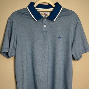 Original Penguin Men's Button Down Polo Shirt Size L